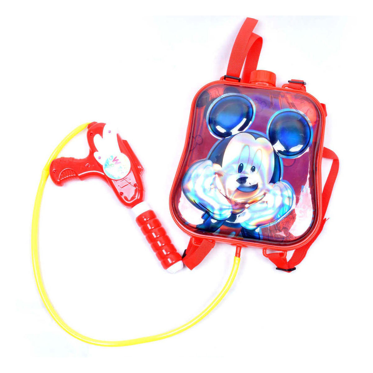 Mickey Mouse Pressure Water Gun Pichkari with Tanki 3 Litre - Red