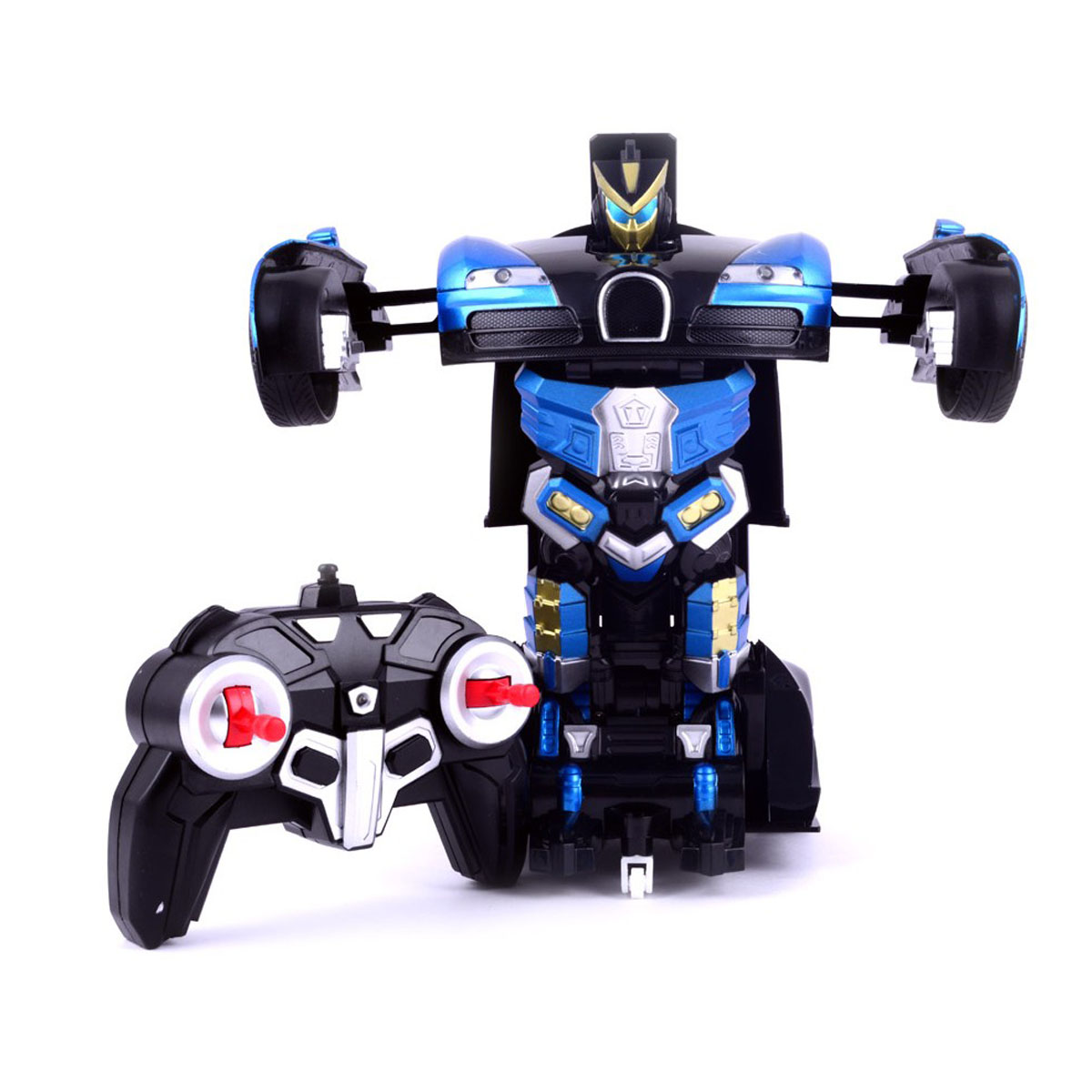 Remote Control Transformer Car for Kids- Blue colour