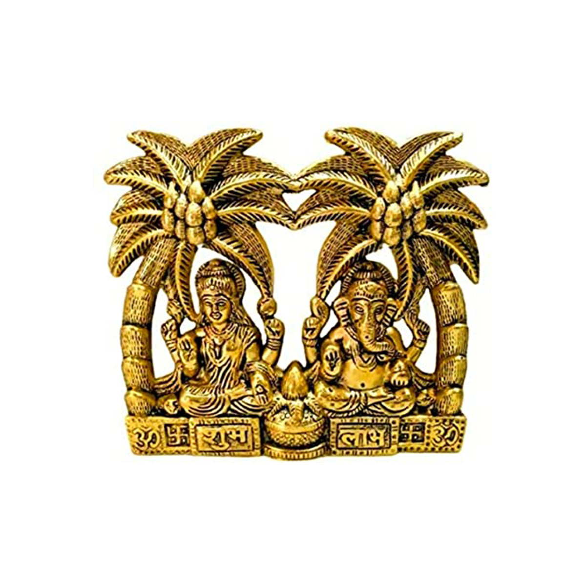 Ganesh Laxmi Tree Brass Statue